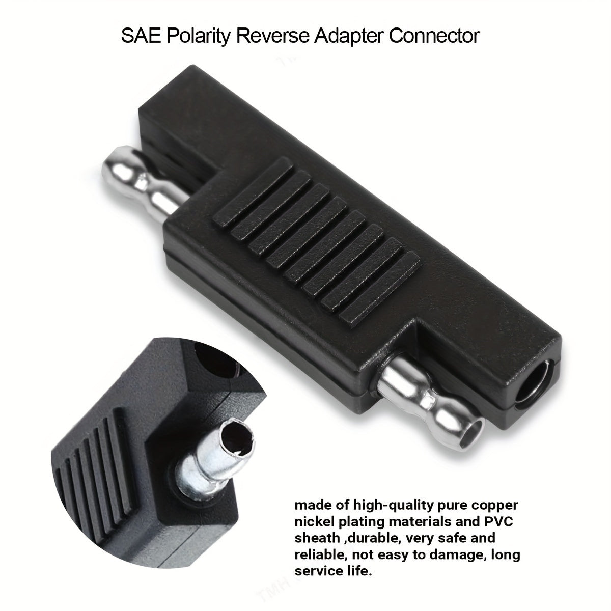 Juego de adaptadores de reversa SAE a SAE, de 4 o 8 unidades, para sistemas de corriente continua de 12V y 24V