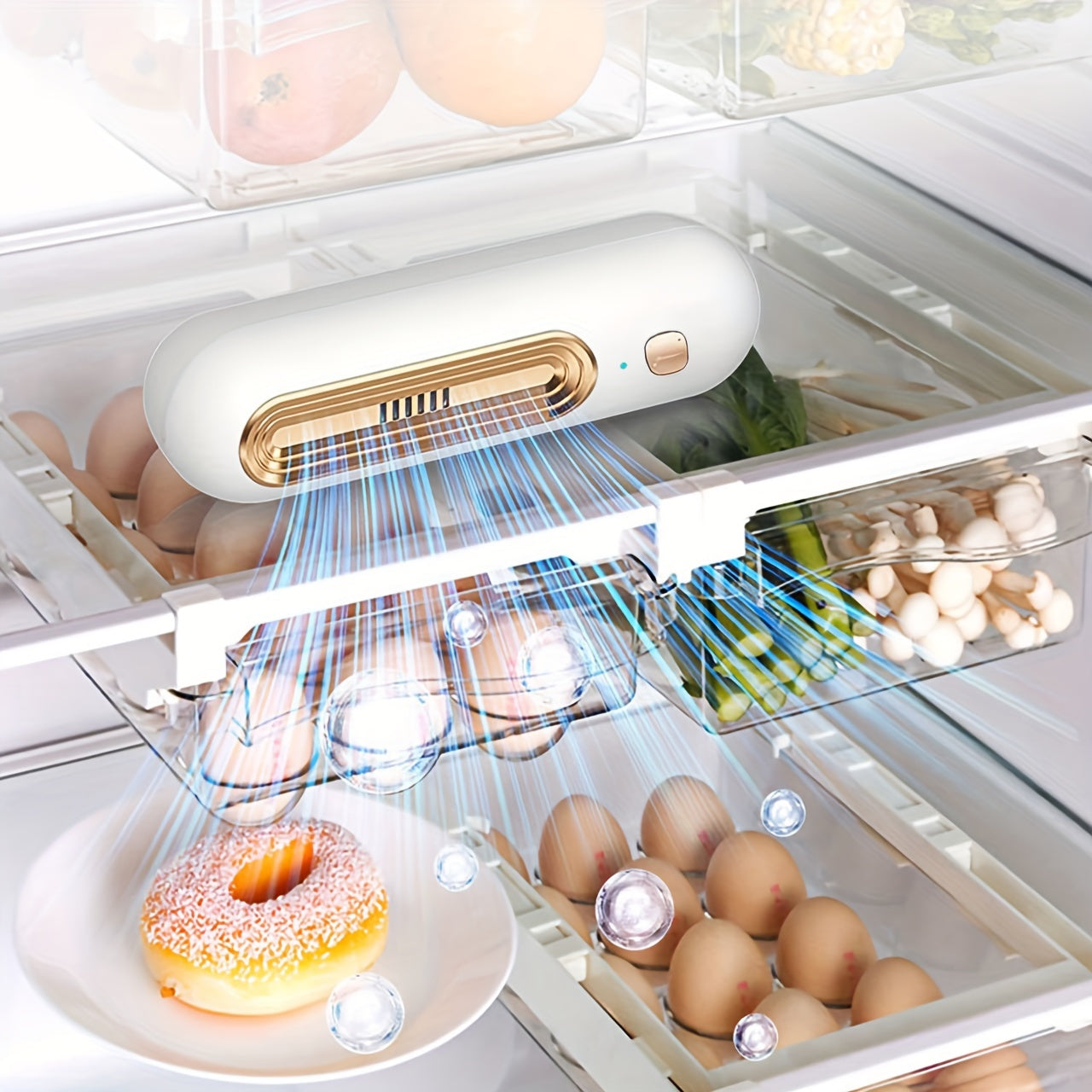 USB Rechargeable Air Purifier for Fridge Wardrobe Shoe Cabinet Deodorizer