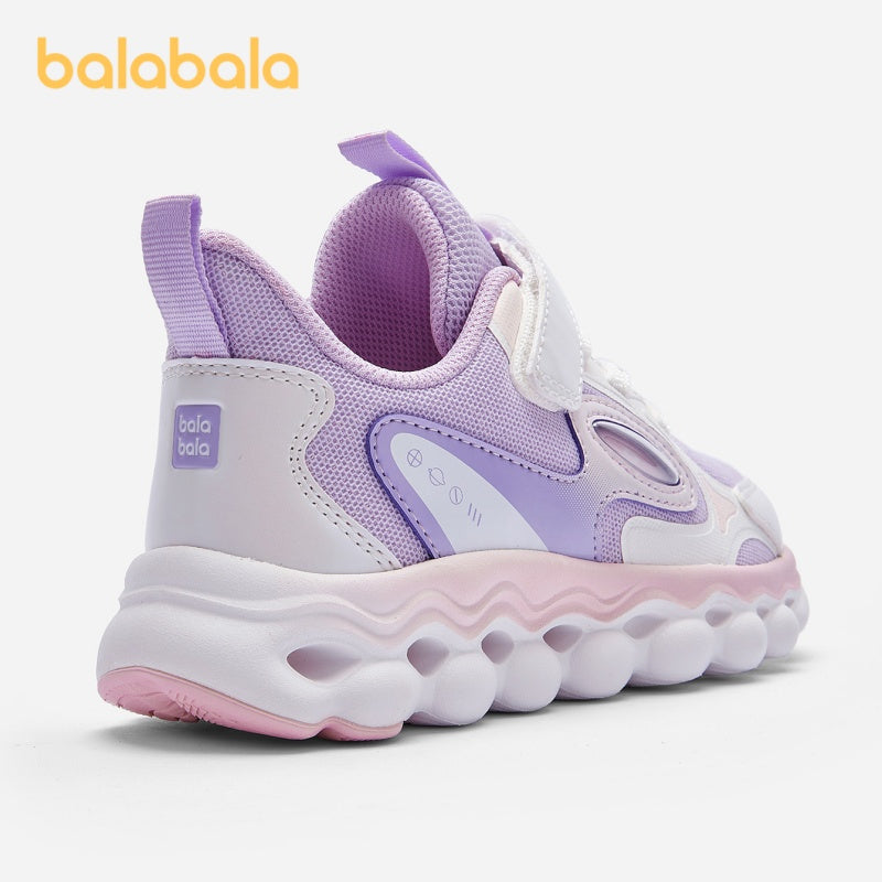 Girls' Casual Sports Sneakers with Geometric Pattern Low Top Fabric Rubber Sole