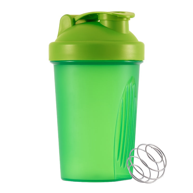 400ML Leakproof BPA-Free Shaker Bottle with Stainless Steel Whisk for Protein Shakes