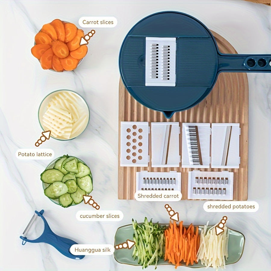 Multi-Functional Vegetable Chopper 12 Functions Slicing Dicing Grating Kitchen Tool
