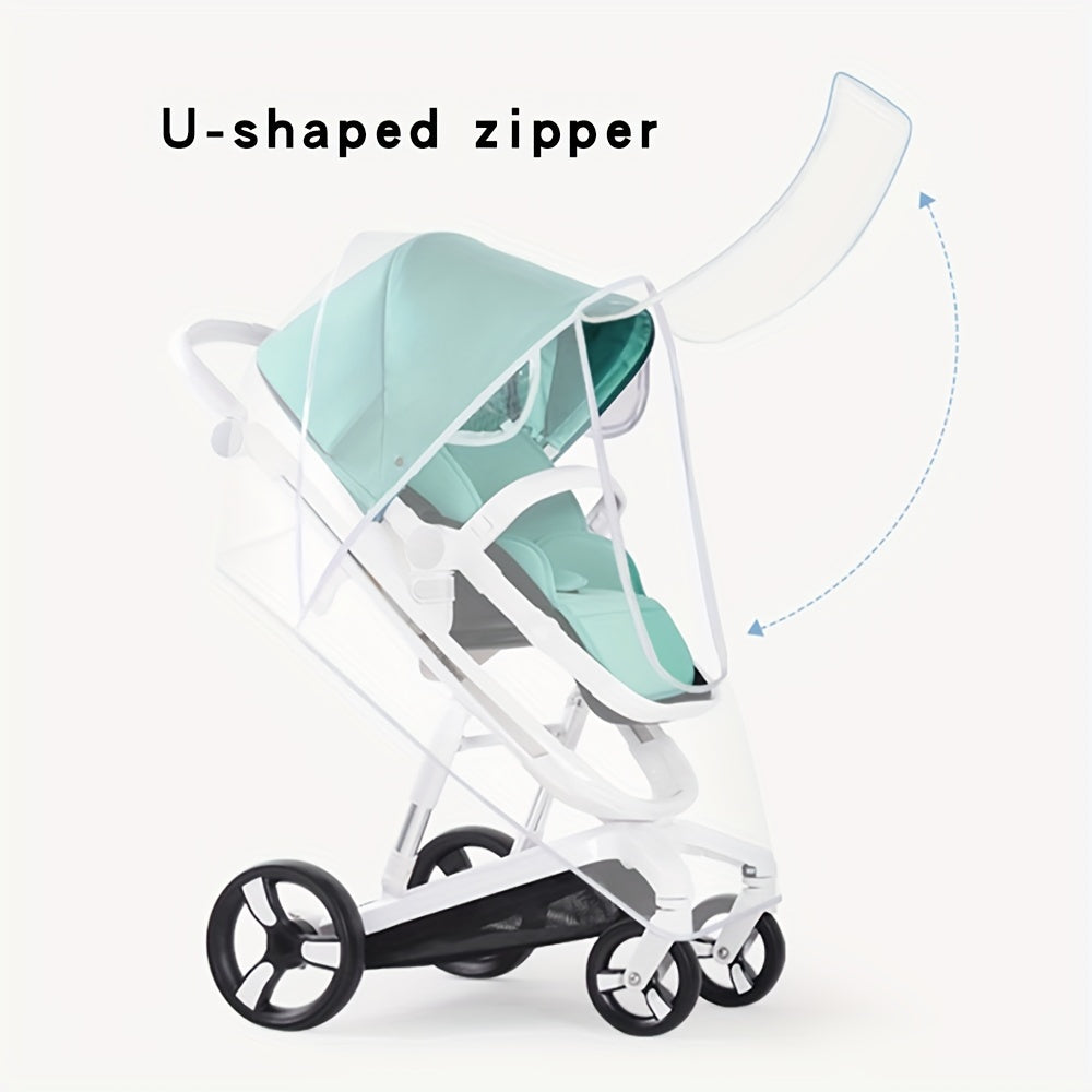 Universal Stroller Rain Cover Windshield Waterproof All-Weather Protector