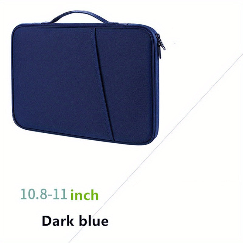 Nylon Laptop and Tablet Sleeve with Pockets for Office Supplies Up to 27.94 cm