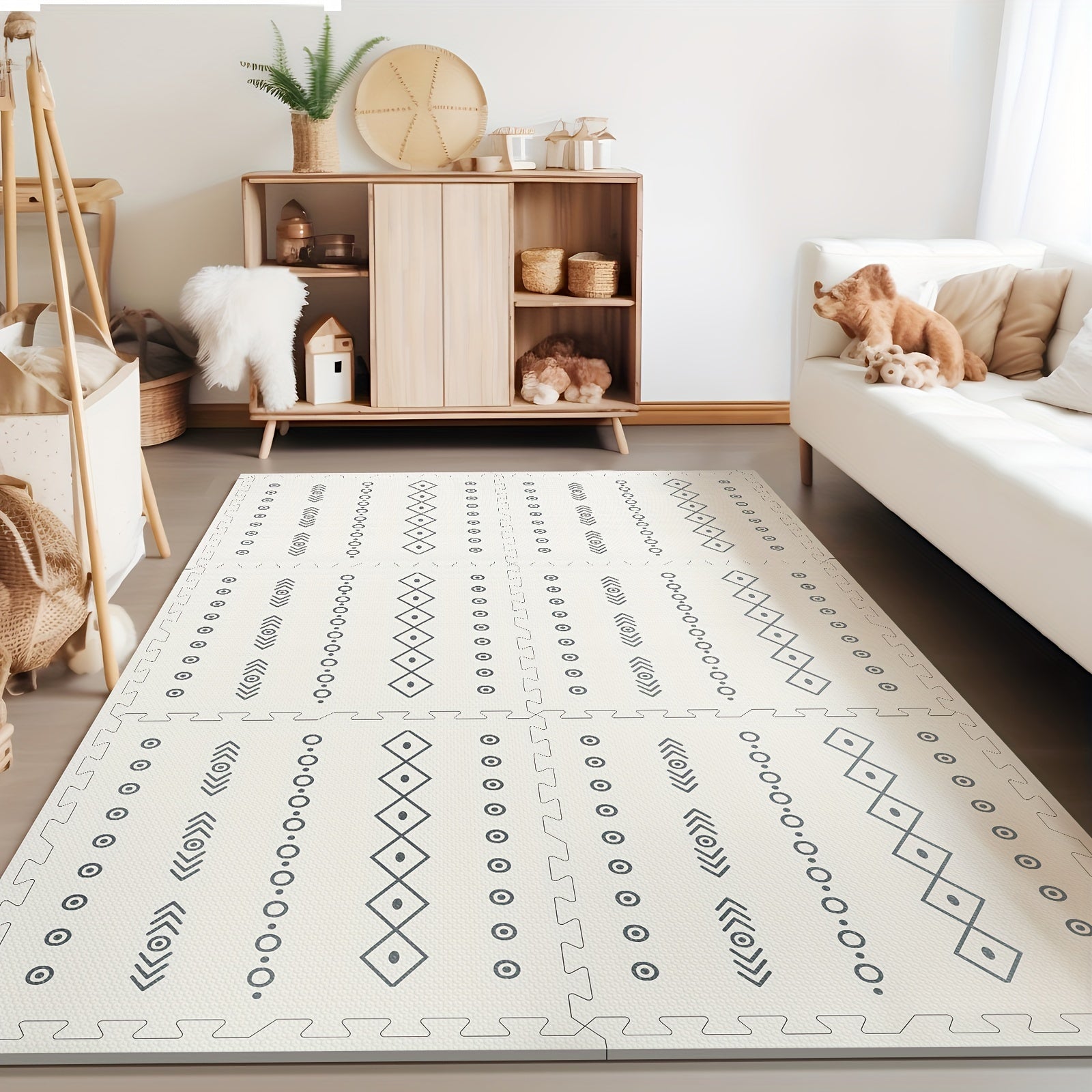 Set of 6 Foam Play Mats 60cm x 60cm Interlocking Indoor Outdoor Child Safe