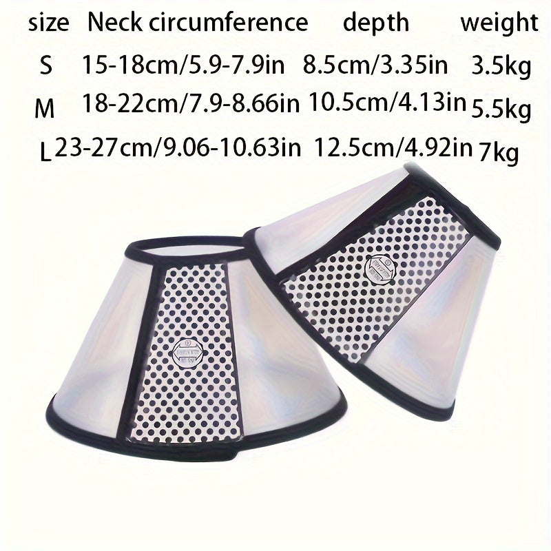 Pet Protective Cone for Dogs and Cats Made of PP Material Veterinary Safety Gear