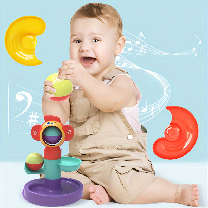 Educational Toy Set for Early Childhood Development Rolling Ball Stacking and Sliding Balls in Random Colors