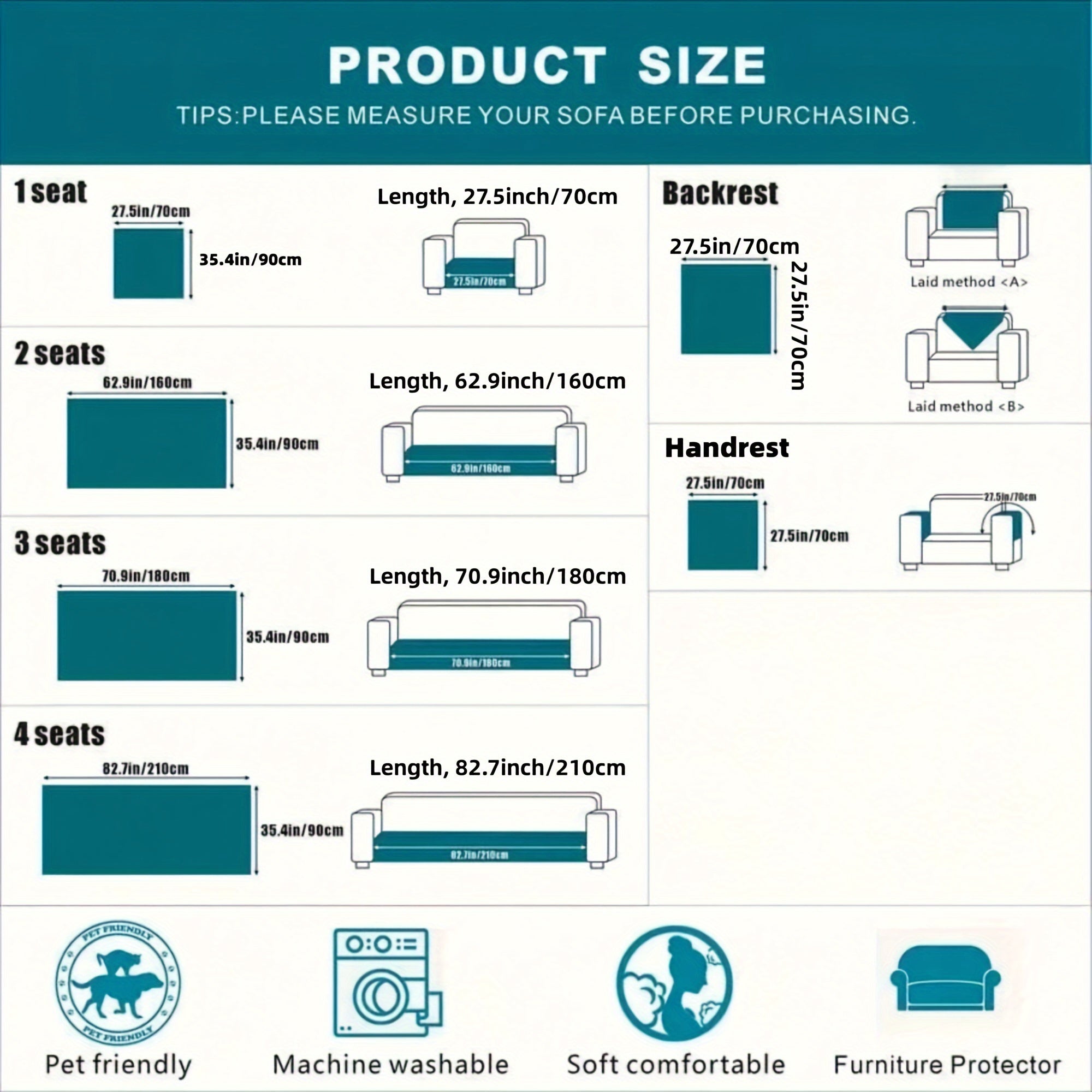 Серый бархатный чехол для дивана с вафельной текстурой и кружевными деталями, нескользящий и дружелюбный к домашним животным. Подходит для диванов на 1-4 места, можно стирать в машине.
