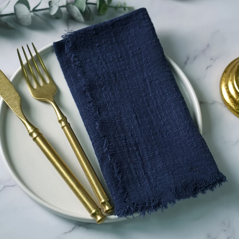50-Pack Cotton Square Napkins for Weddings Dinners Cafes and Parties 32cm x 32cm