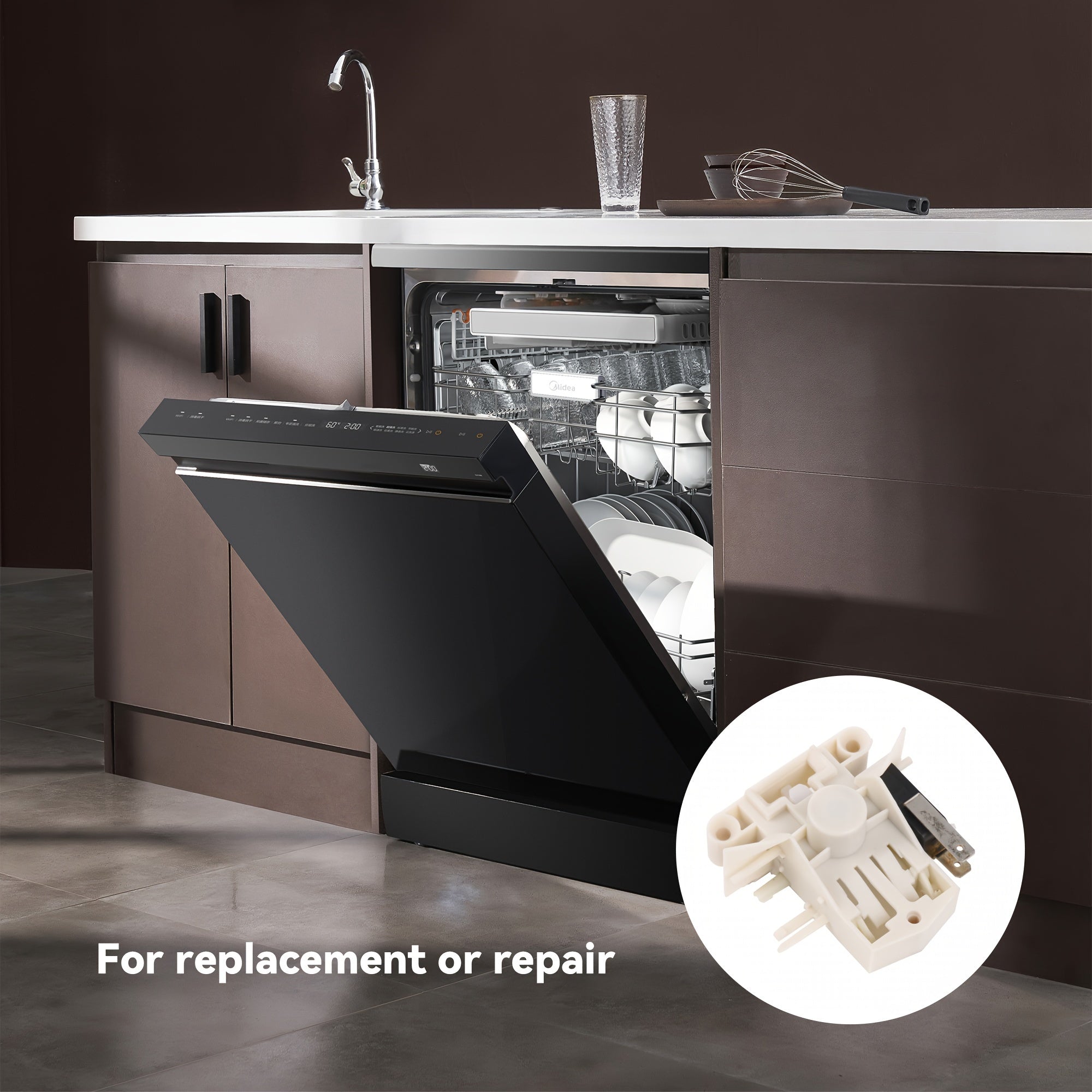 Dishwasher Replacement Door Lock Switch DD81-02132A Compatible with Dishwashers