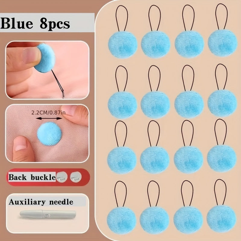 Pink Polypropylene No-Sew Clips for Line-Drying and Bedding Fastening