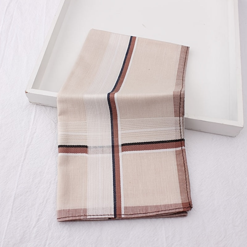 Men's Vintage Handkerchiefs Set of 3 Soft Thin Sweat-Absorbing Pocket Accessories