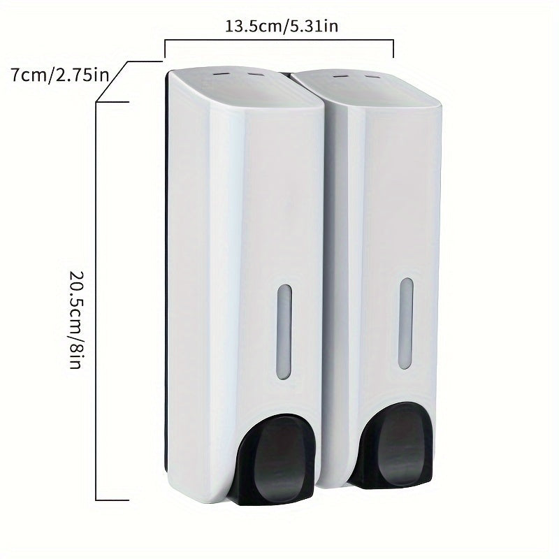 Wall-Mounted Soap Dispenser for Bathroom and Kitchen Storage, Plastic, Modern Design