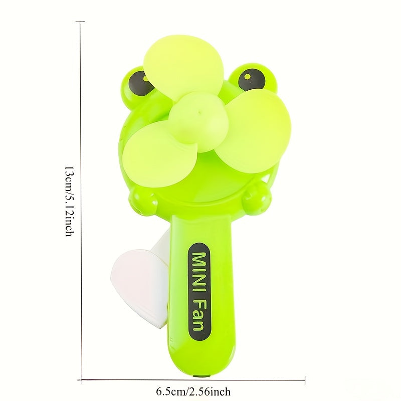 Yangi uslubdagi multfilm mini portativ qo'l bosimli ventilyator, kattalar tug'ilgan kunlari sovg'alari uchun mos. 1ta/5ta.