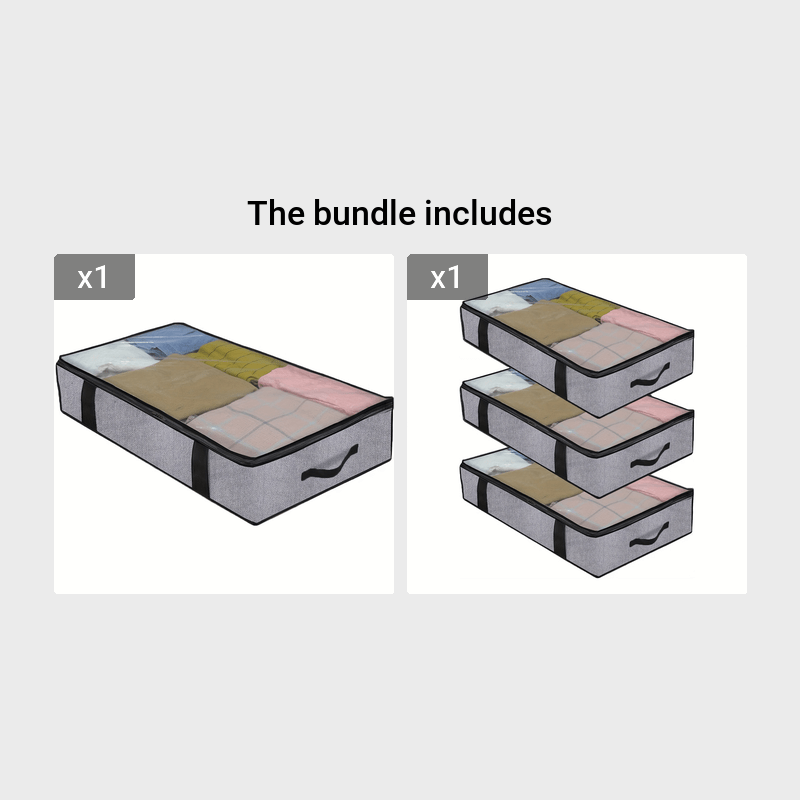 Collapsible Quilt Storage Bag Moisture-Proof Dust-Proof Organizer for Holiday Use