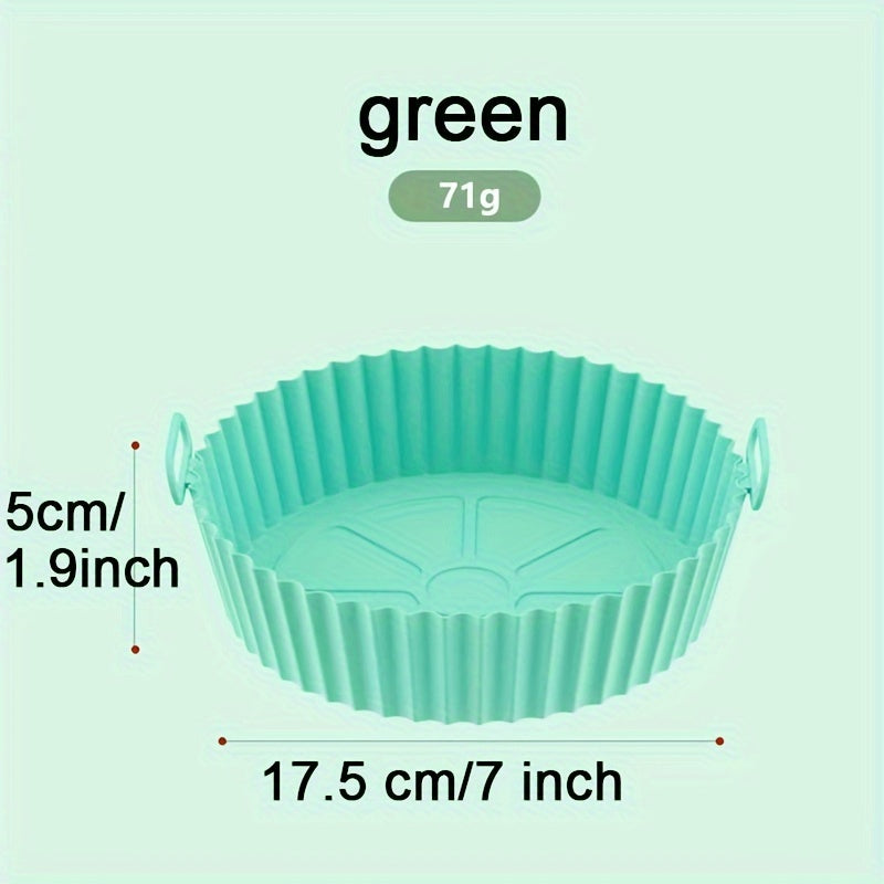 Silicone Air Fryer Pot Reusable Non-Stick Replacement Basket Accessory