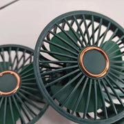 Mini Fan with LED Display Rechargeable USB Silent Desk Travel Sturdy Cooling Gift