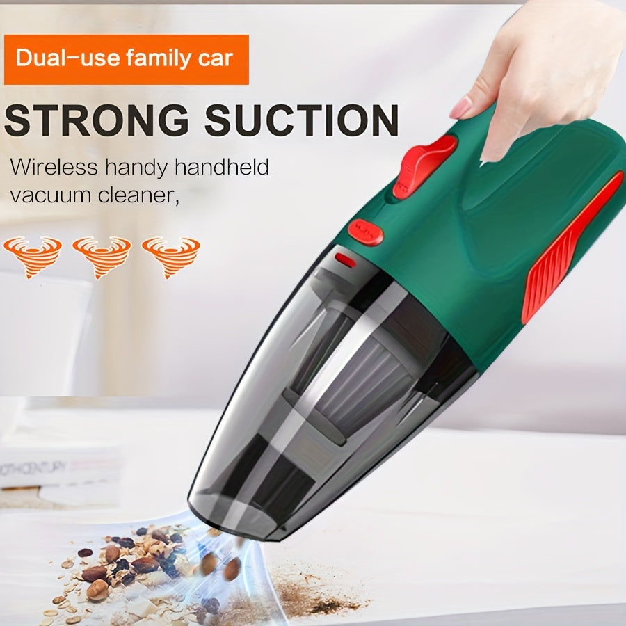 CascadeVac tomonidan qo'l vakuum tozalagichi - Kuchli so'rish, avtomobil va uyda foydalanish uchun portativ, 2000mAh litiy batareyasi bilan USB orqali zaryadlanadigan, mato filtri va tor asbob bilan jihozlangan, mustahkam plastikdan tayyorlangan.