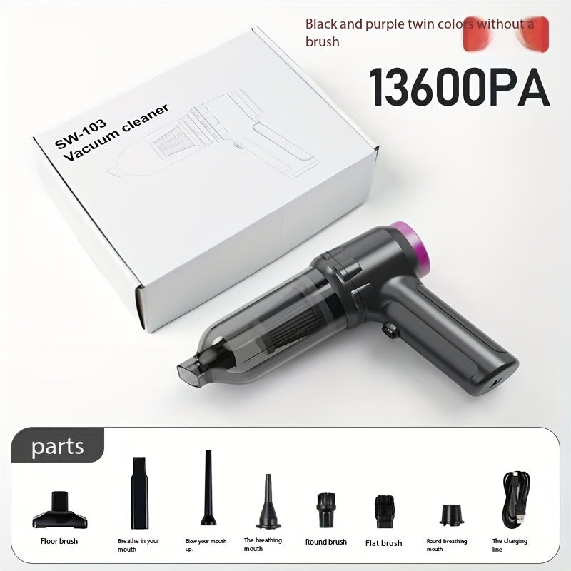 Wireless Handheld Vacuum Cleaner with HEPA Filter and Adjustable Settings