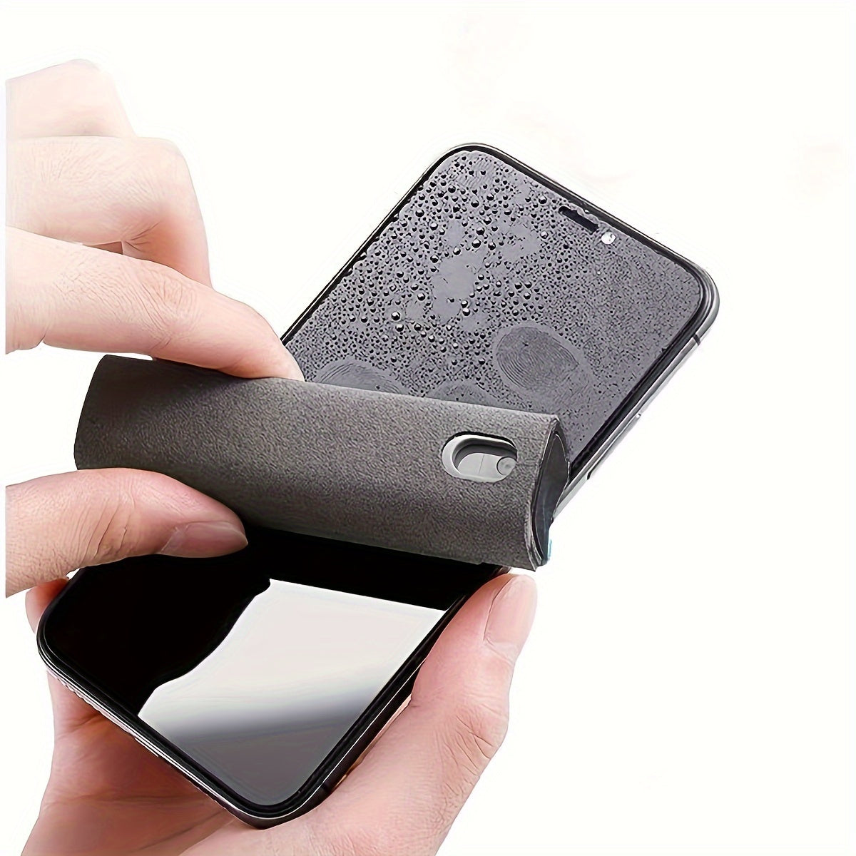 Portable Screen Cleaning Kit for Phones and Computers with Spray, Wipe Tool and Cloth Set