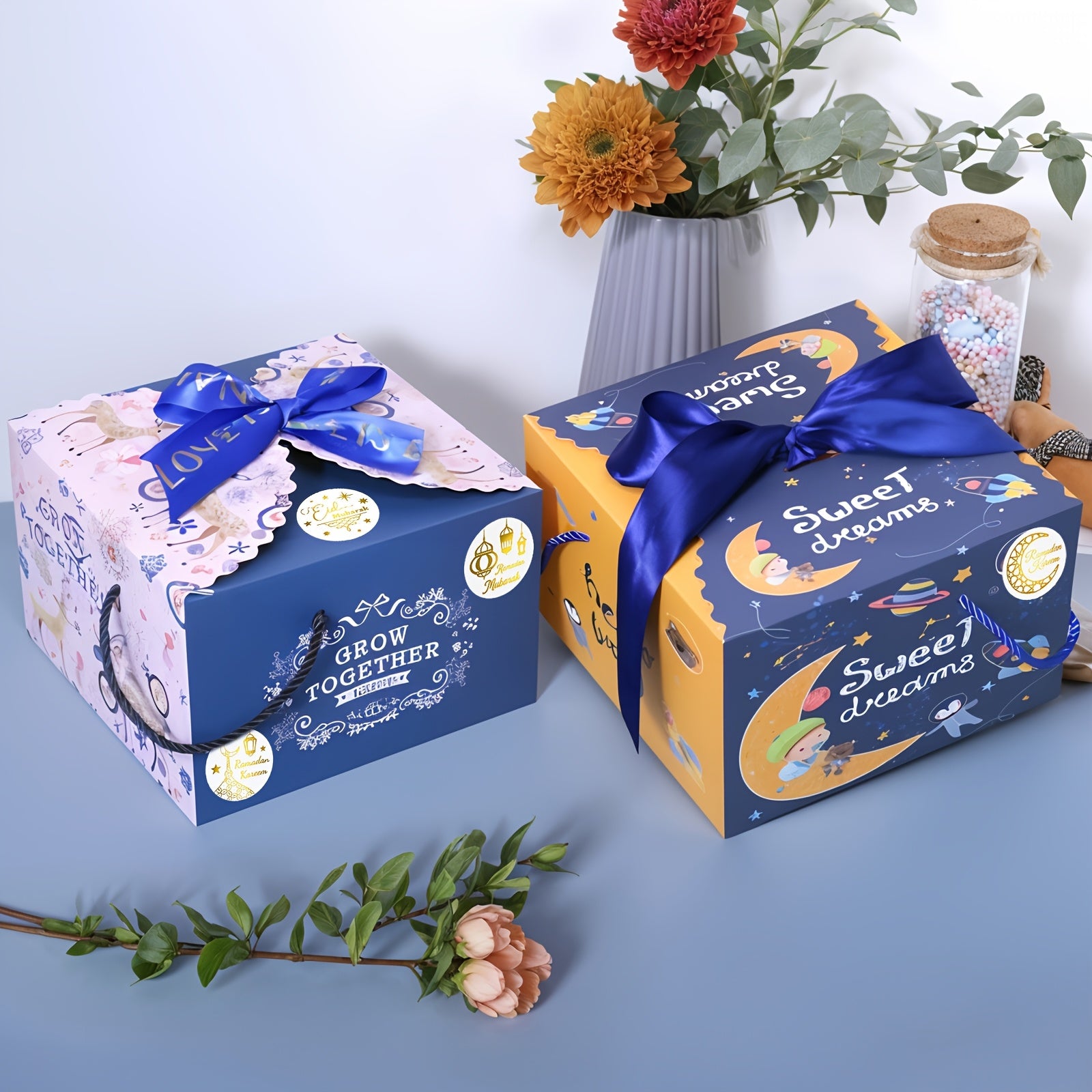 500pcs Gold Eid Ramadan Stickers for Crafts Gift Wrapping Party Decor