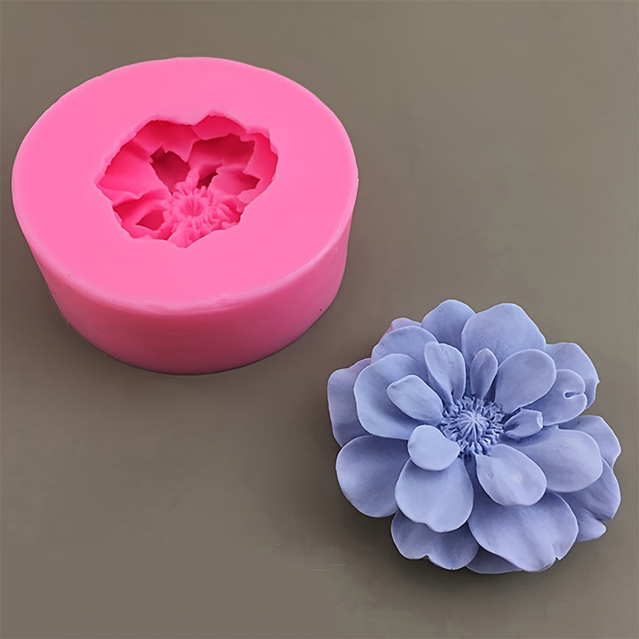 Silicone Cake Decorating Mold Peony Flower for Sugarcraft Chocolate Fondant DIY