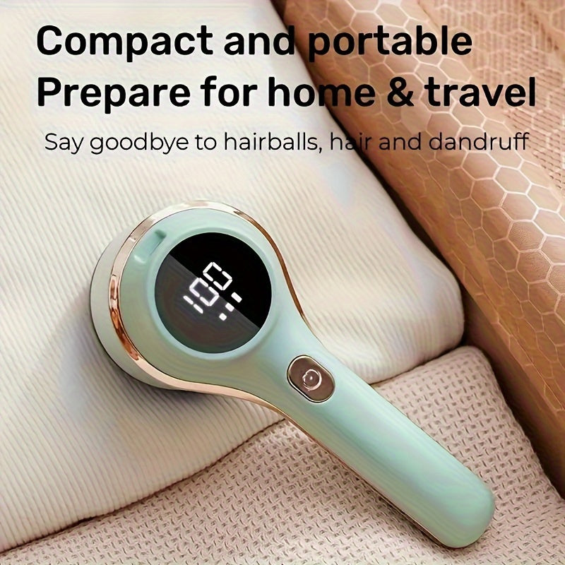 Rechargeable Electric Lint Remover for Clothes and Sweaters Portable Fabric Shaver Fuzz Ball Remover