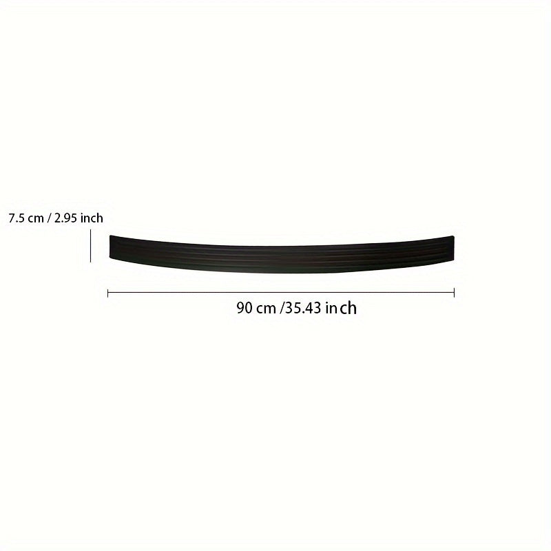 Car Rear Bumper Guard Rubber Anti-Scratch Collision Protection Strip