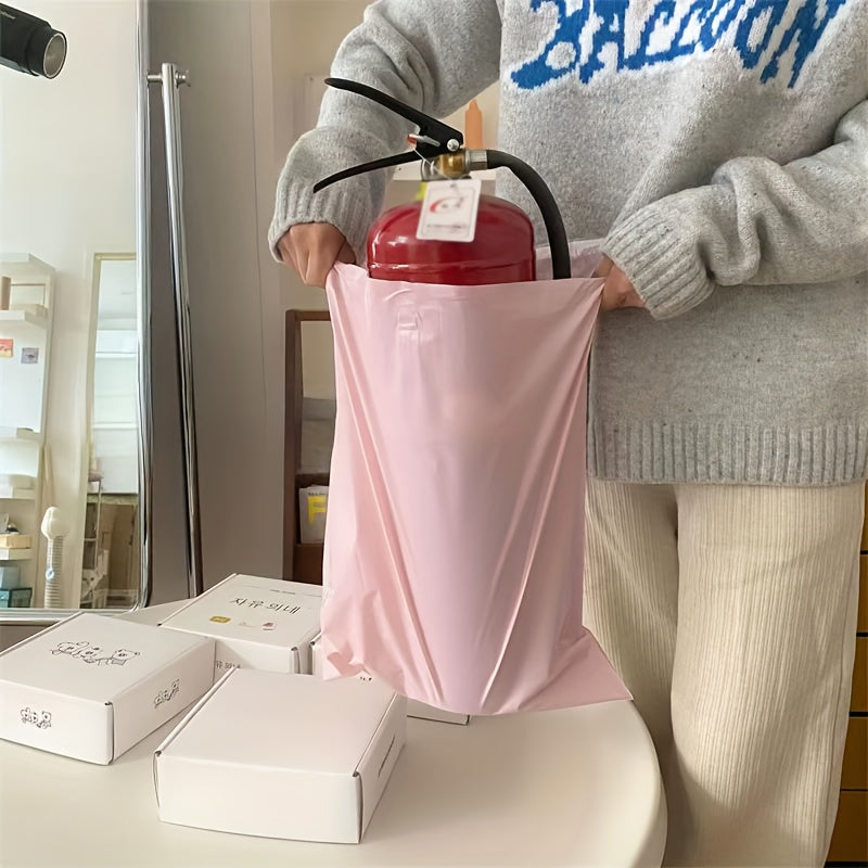 Pink Waterproof Self-Adhesive Courier Bags Bulk Pack of 50 for Shipping Clothes Books