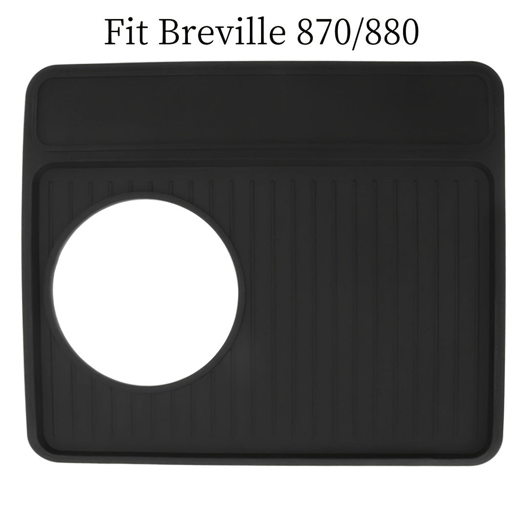 Silicone Espresso Tamping Mat Non-Slip Waterproof Heat Resistant Black Gray Coffee Machine Pad