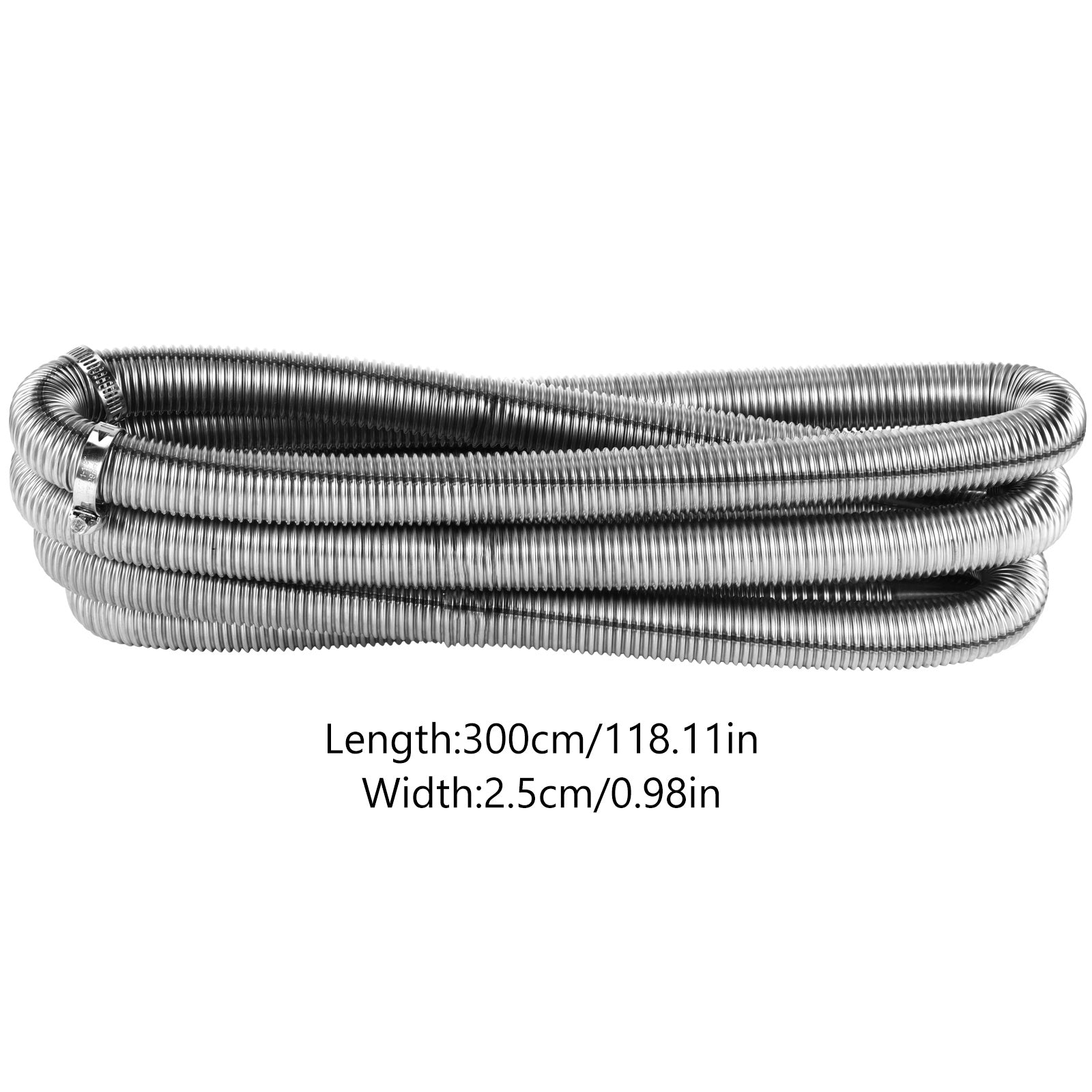 Stainless Steel Diesel Heater Exhaust Pipe Flexible Tail Exhaust Hose with Clamps