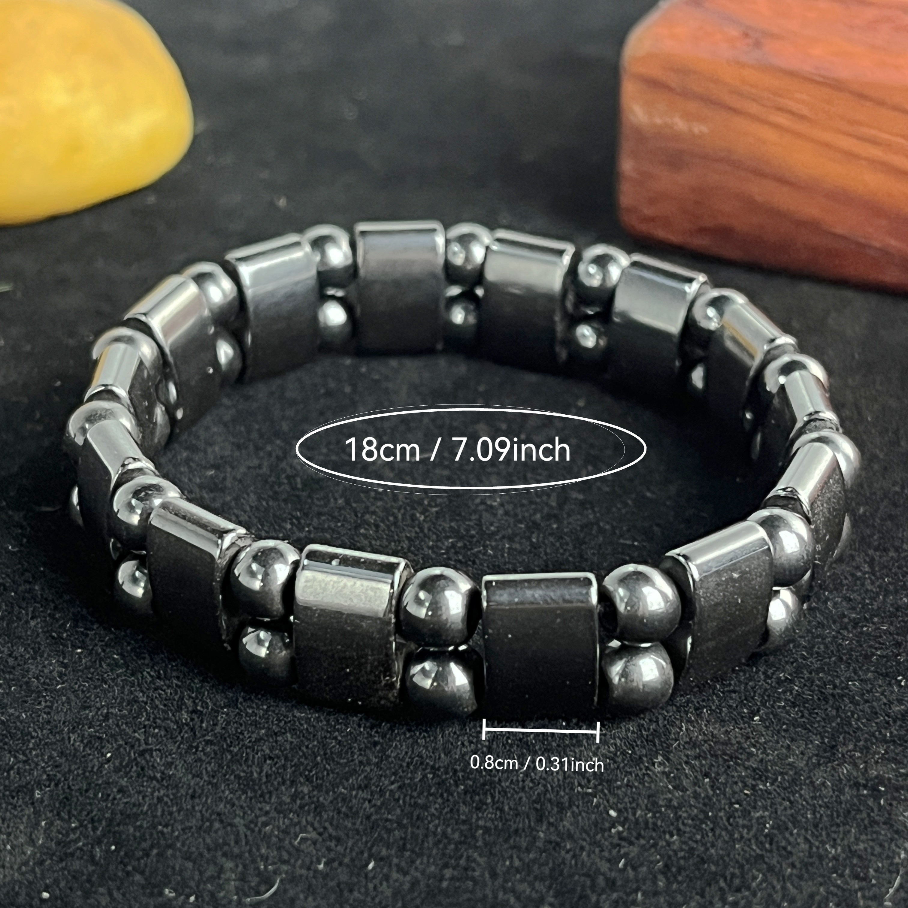 Ayollar uchun tabiiy toshlar va Terahertz davolash toshlari bilan Boho Beaded Bracelet