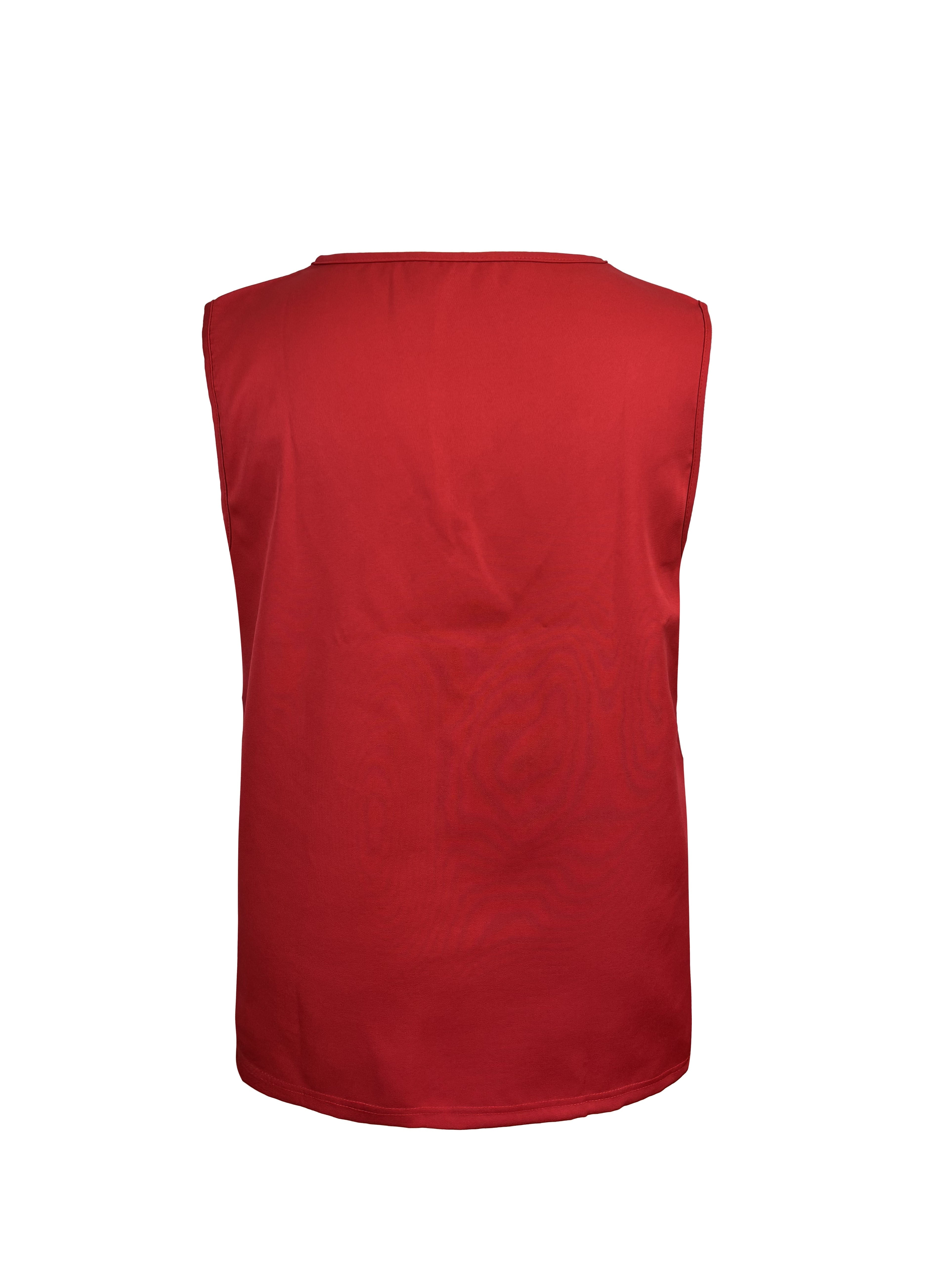 Women's V-Neck Tank Top Breathable Polyester Spandex Summer Solid Color