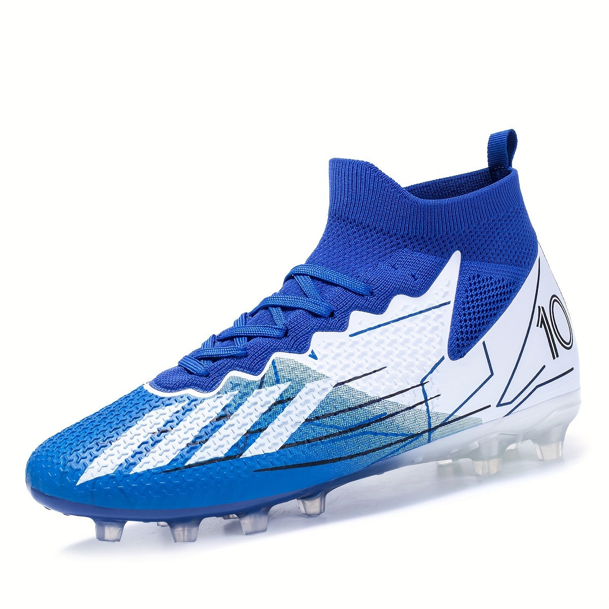 High Top Soccer Cleats Spikes Breathable Non-slip for Training and Competition