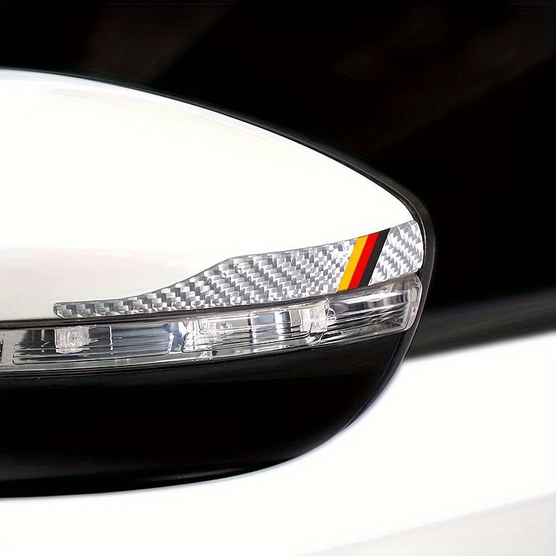 2Pcs Carbon Fiber Rearview Mirror Protection Stickers Anti-Collision Scratch Decals