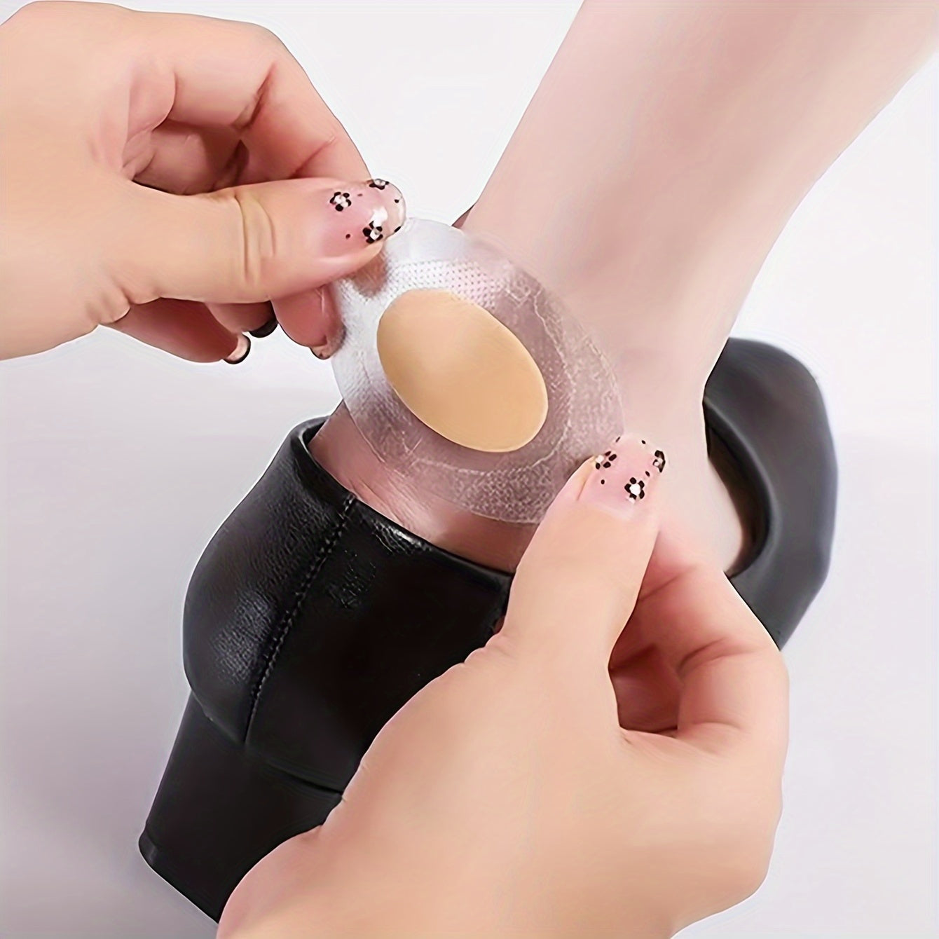 10 Pcs Women Heel Protectors PVC Leather Anti-Crack Heel Stickers