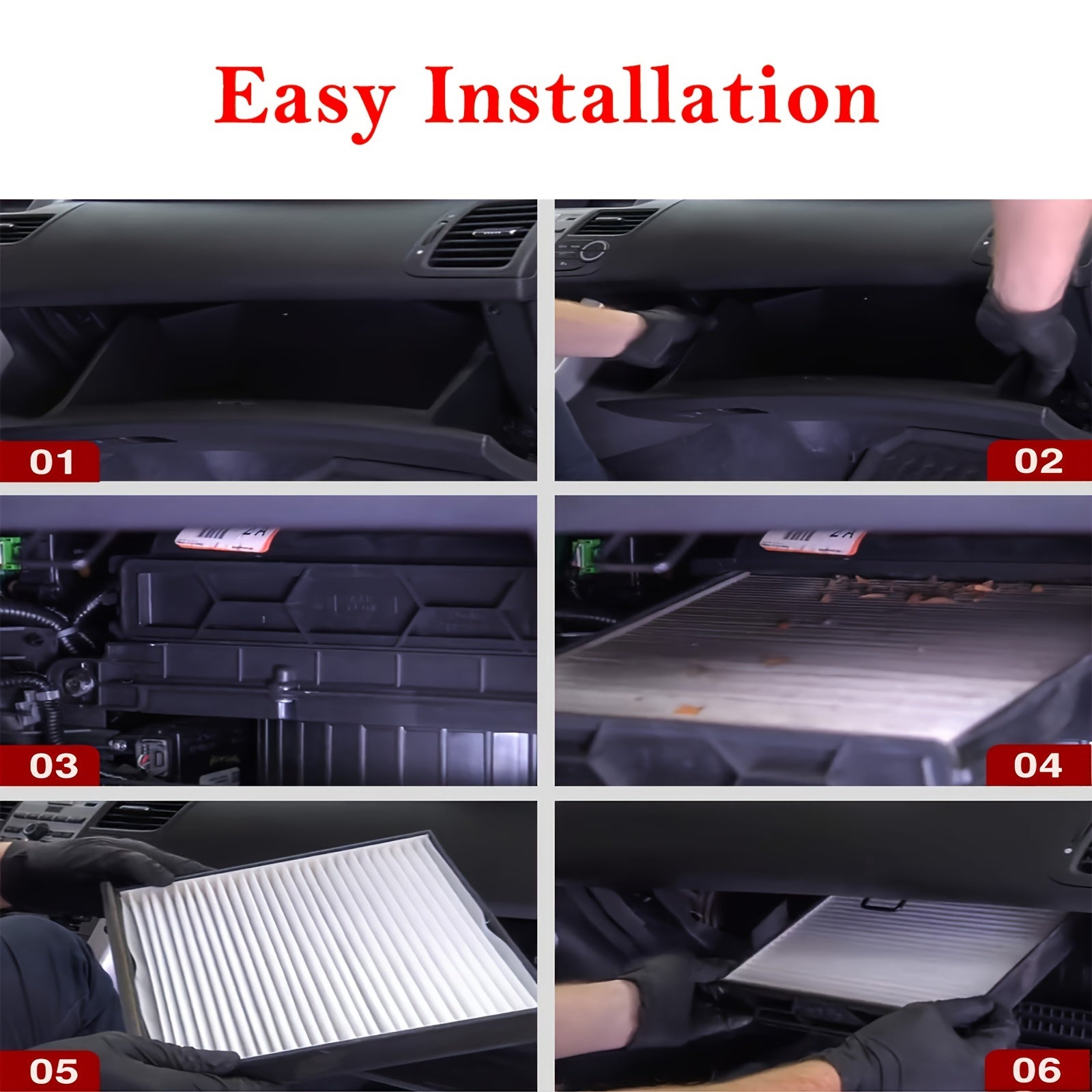 Cabin Air Filter Activated Carbon Compatible with Multiple SUVs and Sedans