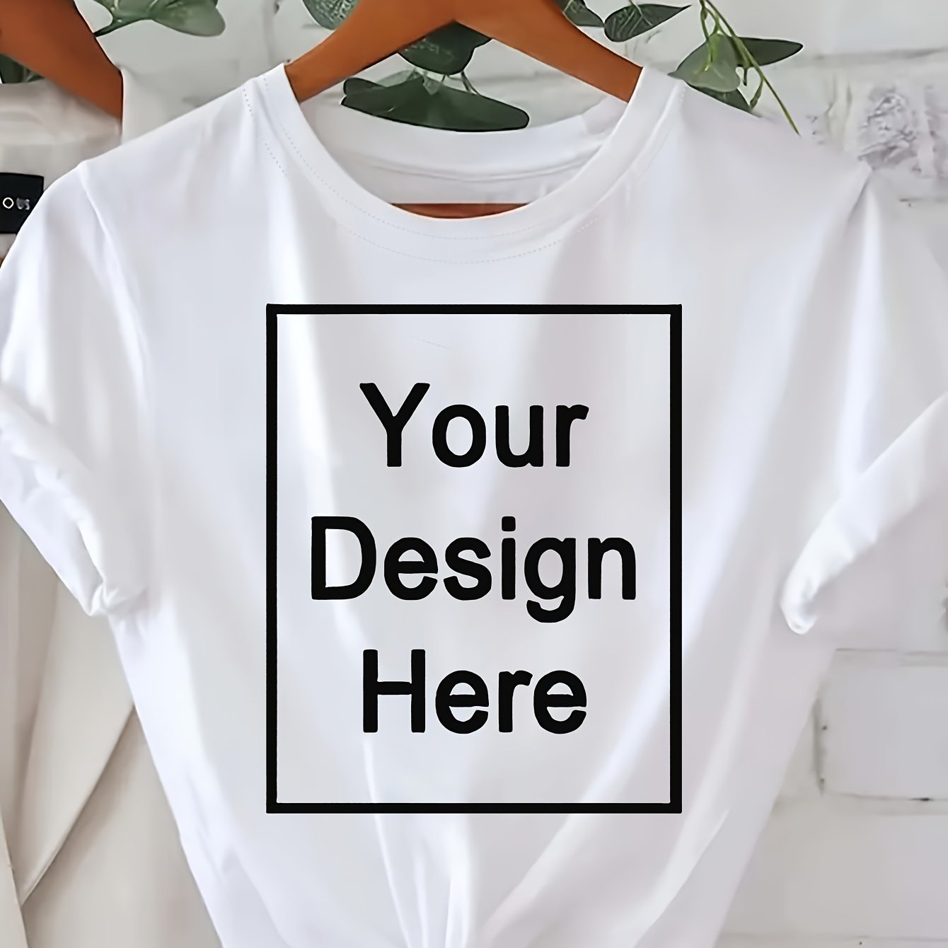 Unisex Printed Crew Neck T-Shirt Polyester Blend All-Season Plus Size