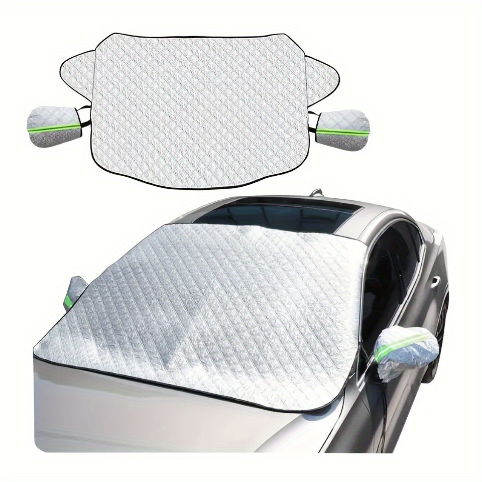 Funda para coche para todas las estaciones, impermeable, parabrisas con cubiertas para espejos, protección UV, escarcha, nieve y polvo