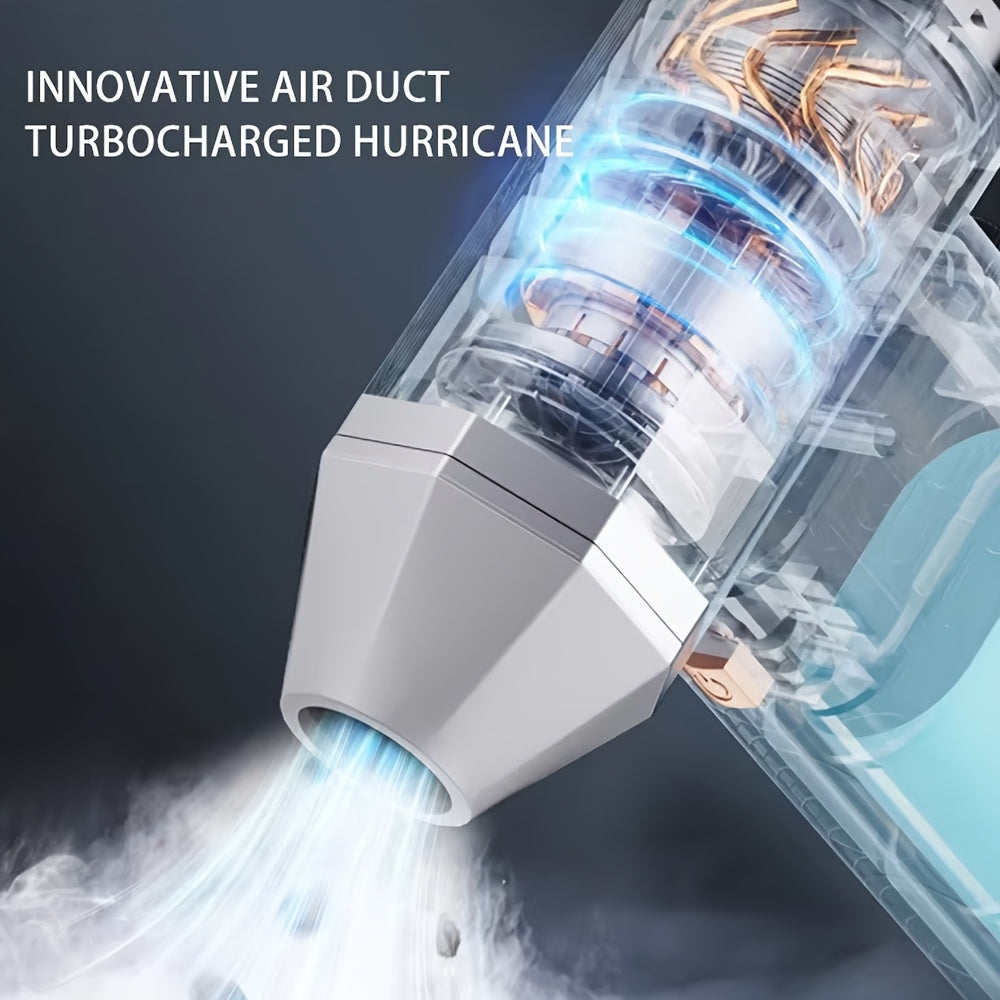 High-Speed Mini Turbo Jet Fan Handheld Vacuum Cleaner with 13 Million RPM Rechargeable Lithium Battery