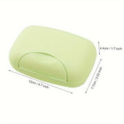 2 Portable Travel Soap Dishes Water-Resistant Case Locking Mechanism