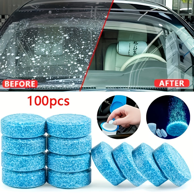 Tabletas limpiadoras de cristales para coche, concentradas, efervescentes, para limpiaparabrisas, pack de 20, 30 o 50, para todas las estaciones