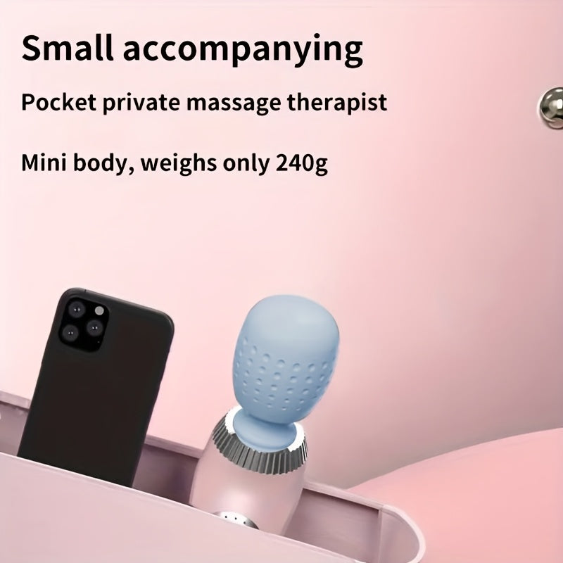 Portable Handheld Massager USB Rechargeable Deep Tissue Body Neck Back Slim Design