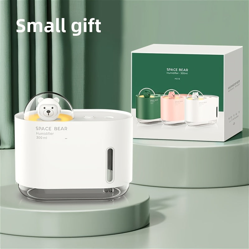 Тихий охлаждающий увлажнитель с цветной ночной подсветкой, портативный USB для офиса и спальни