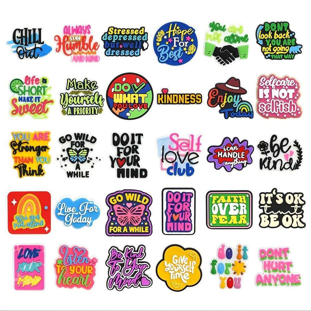 Unisex Plastic Shoe Charms for Sandals and Garden Shoes, DIY Accessory Pack