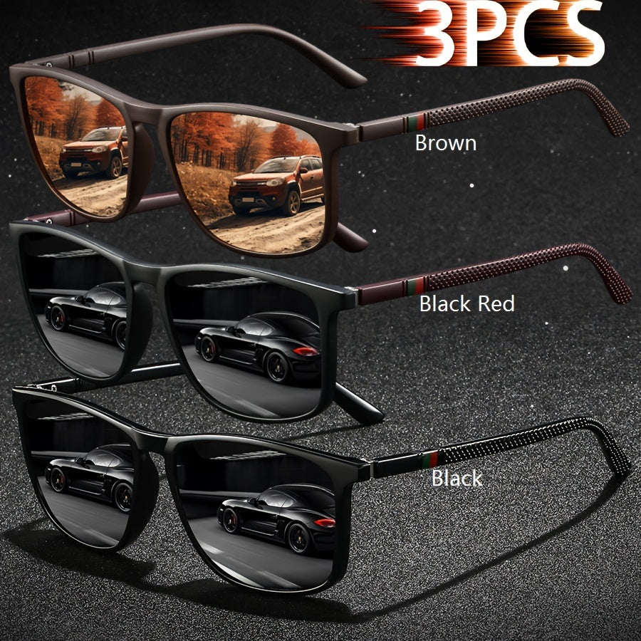 Erkaklar va ayollar uchun vintage chiziqli kvadrat moda ko'zoynaklari, haydash, baliq ovlash, sayohat va ta'til uchun hashamatli dizayner ko'zoynaklari. Tropik plyaj ta'tili pastel ranglarida klassik to'rtburchakli uslub.