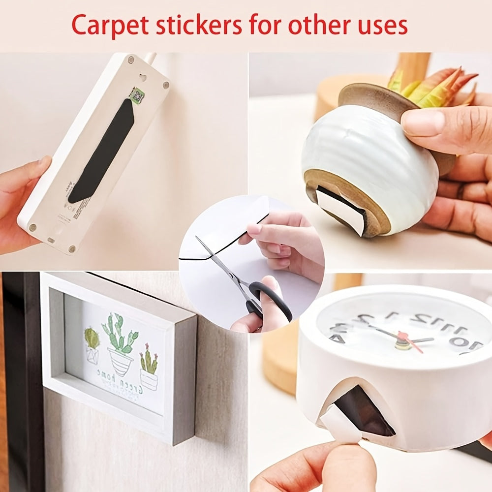 Carpet Mats Set of 12 24 or 36 Anti-Slip Reusable Washable for Hardwood Floors