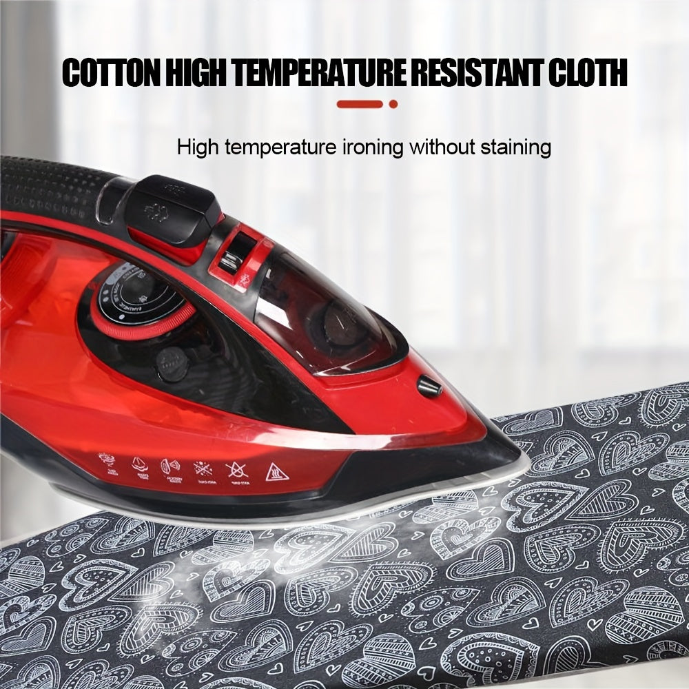 Ironing Board Cover with Drawstring Heat-Resistant Thick Felt Lining Easy Installation