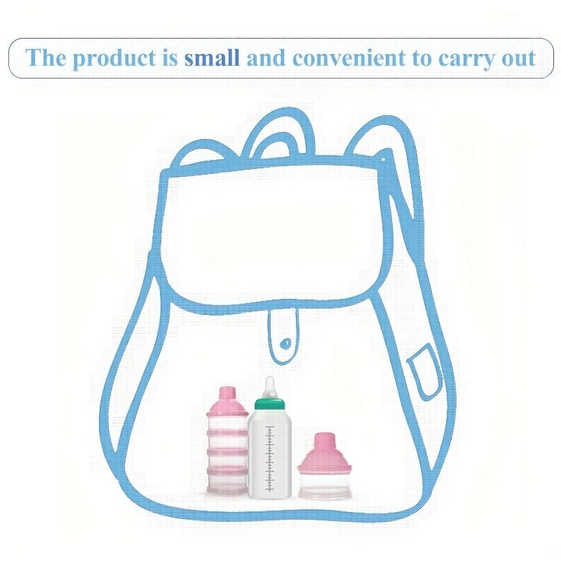 Portable Milk Powder Container with Divided Compartments for Travel and Home Use