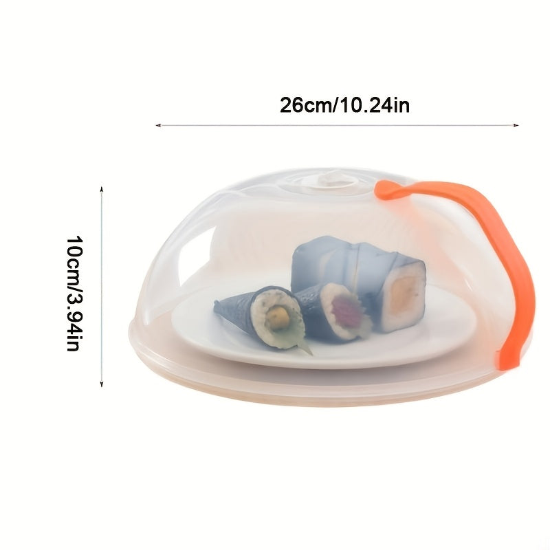 Set of 1/2/3 Microwave Plate Food Guard Lids with Handle, Heat Resistant, Dishwasher Safe