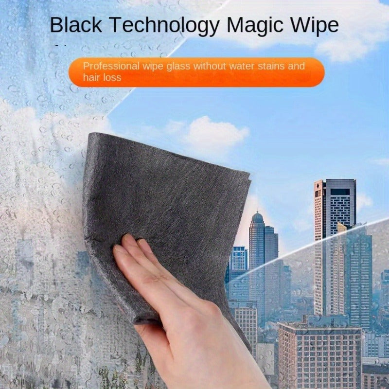 5-Pack Microfiber Glass Cleaning Cloths Woven Absorbent Lint-Free for Windows Mirrors Kitchen Outdoor